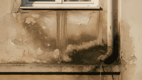 Infiltrations d’eau en façade
